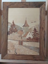 Tableau marqueterie alsace d'occasion  Barr