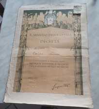 Attestato ministro della usato  Genova