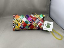 Bolsa de mão Ecoist Candy Wrapper bolsa de pulso reciclada com etiquetas comprar usado  Enviando para Brazil