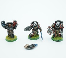 Warhammer 40k Space Marines Veterans zestaw 3 vintage metalowe miniatury OOP na sprzedaż  PL