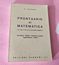 Libro prontuario matematica usato  Paterno