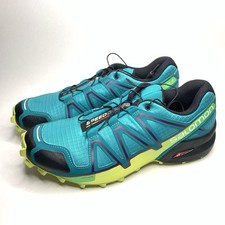 Tênis de corrida feminino EUA tamanho 9 Solomon Speedcross 4 verde limão turquesa comprar usado  Enviando para Brazil