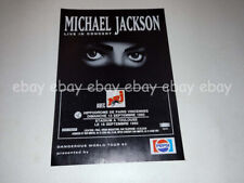 Michael Jackson Dangerous Tour Paris Toulouse concert ad clipping France Pepsi, usado comprar usado  Enviando para Brazil