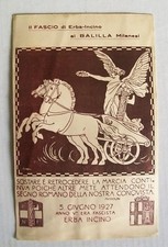 Postcard cartolina fascio usato  Italia