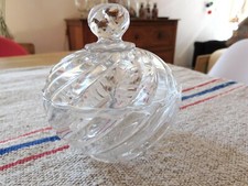 Ancien poudrier cristal d'occasion  Ussac