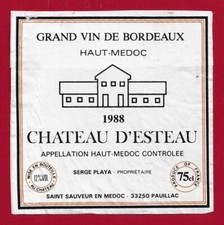 Etiquette bordeaux médoc d'occasion  Albertville