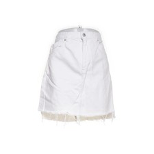 Używany, H&M, spódnica jeansowa, rozmiar: 42, biała, bawełna, jednokolorowa, dżins, damska #8lg na sprzedaż  PL