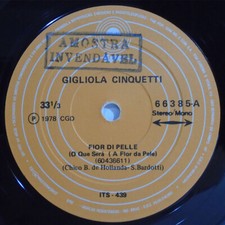 Usado, GIGLIOLA CINQUETTI FIOR DI PELLE BRAZIL 1978 PROMO 7" CHICO BUARQUE BELCHIOR comprar usado  Brasil 