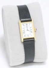Baume & Mercier Geneve mostrador de safira pulseira de ouro amarelo 14K relógio tanque 17mm comprar usado  Enviando para Brazil