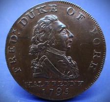 FRED DUKE OF YORK HALFPENNY TOKEN 1795 comprar usado  Enviando para Brazil