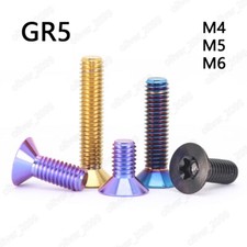 Parafusos de cabeça escareada soquete torx titânio GR5 M4 M5 M6 comprar usado  Enviando para Brazil