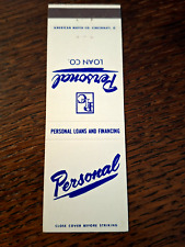 Vintage matchbook personal for sale  Auburn