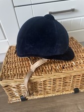 navy riding hat for sale  TAUNTON