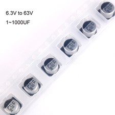 Capacitor eletrolítico de alumínio SMD/SMT 6.3~63V 1~1000UF vários valores/tensão comprar usado  Enviando para Brazil