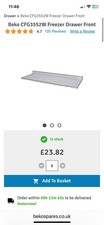 Beko freezer drawer for sale  ROBERTSBRIDGE