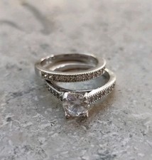 Damen ringe weiß gebraucht kaufen  Coburg