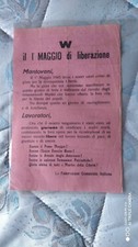 Volantino maggio liberazione usato  Ferrara