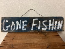 Gone fishin wood for sale  Ocean Park