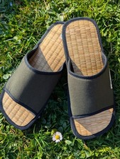 Chinelos de linho Tatami com canela - Chinelos de palha masculinos, femininos  comprar usado  Enviando para Brazil