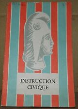 Livre instruction civique d'occasion  La Voulte-sur-Rhône