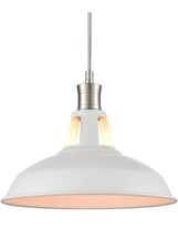 Pingente de cozinha industrial CLAXY iluminação níquel escovado loft celeiro pendurado NOVO comprar usado  Enviando para Brazil