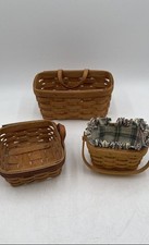 3 set basket longaberger for sale  Minneapolis