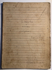 Manoscritto musicale muta usato  Villarbasse