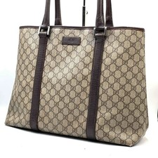 Usado, Bolsa tote GUCCI GG Supreme PVC couro marrom autêntica comprar usado Usado, Bolsa tote GUCCI GG Supreme PVC couro marrom autêntica comprar usado  Enviando para Brazil