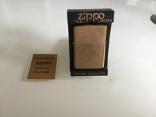 Brass zippo lighter for sale  LANCING