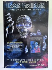 Pôster promocional Iron Maiden Visions Of the Beast the Complete Video History 2003 comprar usado  Enviando para Brazil