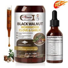 Tintura/extrato de limpeza de parasitas - Absinto, casco de nogueira preta, cravo 2 oz comprar usado  Enviando para Brazil