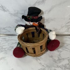 Snowman plush basket for sale  Bridgeport