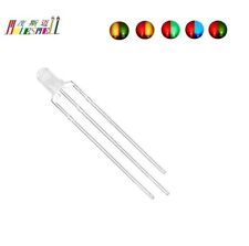 LEDs difusos bicolor 3mm 3 pinos vermelho/amarelo vermelho/azul vermelho/verde amarelo/verde comprar usado  Enviando para Brazil