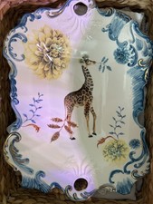 Bandeja para servir Anthropologie Platter LOU ROTA girafa MUNDO NATURAL  comprar usado  Enviando para Brazil