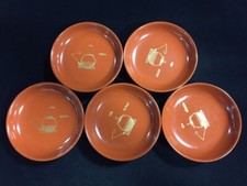 N1761 / Plato De Madera 5 Piezas / Utensilios De Mesa / Vintage Japonés comprar usado  Enviando para Brazil