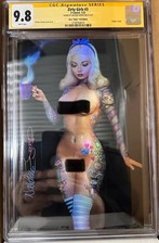 ZIRTY GIRLZ #3 ALICE COSPLAY TATUAGEM FOLHA VARIANTE CGC SS 9.8 ASSINADO NATHAN SZERDY, usado comprar usado  Enviando para Brazil