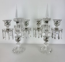 Pair signed baccarat for sale  Los Angeles