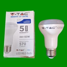 Lâmpada refletora branca fria 1x 8W (=60W) V-TAC R63 LED ES E27 4000K, usado comprar usado  Enviando para Brazil