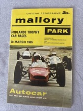 Programa de corrida 28 de março de 1965 Mallory Park F3 salões esportes turismo Libre A5 comprar usado  Enviando para Brazil