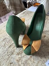 Emerald green suede for sale  NEWPORT