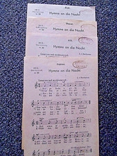 Hymne nacht chornoten gebraucht kaufen  Bremen