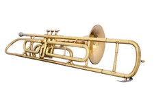 ACABAMENTO EM LATÃO Bb VÁLVULA TRUMBONE ESTOJO RÍGIDO LIVRE + BOCAL TROMBONE comprar usado  Enviando para Brazil