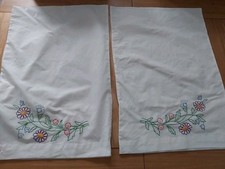 Vintage white embroidered for sale  HALESOWEN