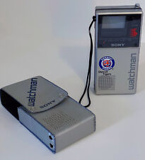 TV portátil vintage Sony Watchman 1984 com estojo DETROIT TIGERS colecionável FUNCIONA! comprar usado  Enviando para Brazil
