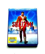 SHAZAM ASHER ANGEL ZACHARY LEVI WARNER BLU RAY & DVD 2019 MINT comprar usado  Enviando para Brazil
