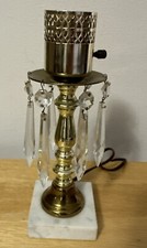 Pingentes de abajur de mesa vintage pequeno dos anos 50 base de mármore 9” H LEIA comprar usado  Enviando para Brazil