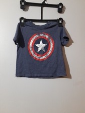 Camiseta infantil Marvel Captian America azul meninos tamanho 3T super-heróis parque infantil comprar usado  Enviando para Brazil
