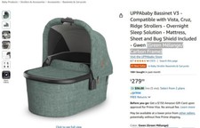 Uppababy bassinet gwen for sale  Franklin