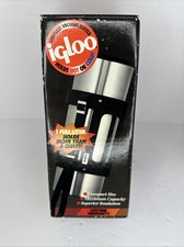 IGLOO THERMOS 1617 garrafa de vácuo de aço inoxidável 1L garrafa térmica alça dobrável NOS comprar usado  Enviando para Brazil