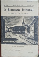 Renaissance provinciale revue d'occasion Renaissance provinciale revue d'occasion  Joigny